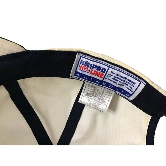 DALLAS COWBOYS MENS WHITE/NAVY 100% COTTON SNAP BACK HAT - Picture 6 of 7